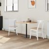 vidaXL Dining Chairs 2 pcs White 42 x 47.5 x 81 cm Solid Rubber Wood