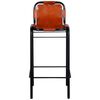 vidaXL Bar Stools 2 pcs Real Leather