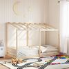 vidaXL Kids' Bed with Roof White 80x200 cm Solid Wood Pine