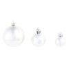 vidaXL 100 Piece Christmas Ball Set 3/4/6 cm Silver