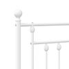 vidaXL Metal Replace Headboard White 90 cm