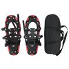 vidaXL 3 in 1 Snowshoes Red and Black 53.5 x 21 cm Aluminum and HDPE