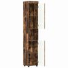 vidaXL Bathroom Cabinet Set TULUM Smoked Oak 37 x 31.5 x 203 cm