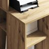 vidaXL Desk with Shelf Artisan Oak 90 x 48 x 101.5 cm Engineered Wood
