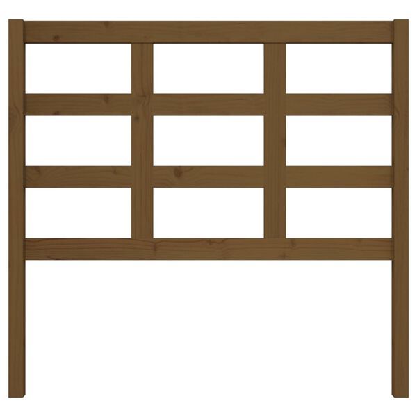 vidaXL Bed Headboard Honey Brown 105.5x4x100 cm Solid Wood Pine