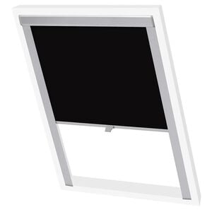vidaXL Blackout Roller Blind Black SK06