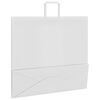 vidaXL Paper Bags 250 pcs with Handles White 54x15x49 cm