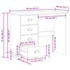 vidaXL Writing Desk ASKIM White 95 x 40 x 75 cm Solid Pine Wood