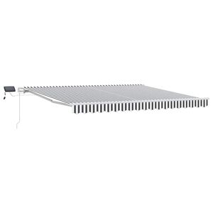 vidaXL Retractable Awning | Anthracite, White