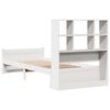 vidaXL Bookcase Bed without Mattress White 90x200cm Solid Wood Pine