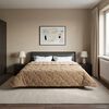 vidaXL Full Year Duvet Taupe 200 x 200 cm Microfiber and Teddy fleece