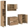 vidaXL Bathroom Furniture Set 4 pcs Artisan Oak