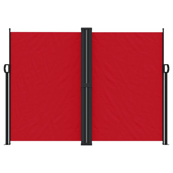 vidaXL Retractable Side Awning Red 180x1000 cm