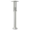 vidaXL Outdoor Floor Lamp Silver 60 cm Stainless Steel