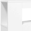 vidaXL LED Headboard White 220x18.5x103.5 cm Engineered Wood