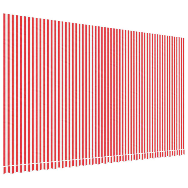 vidaXL Replacement Fabric for Awning Red and White Stripe 6x3.5 m