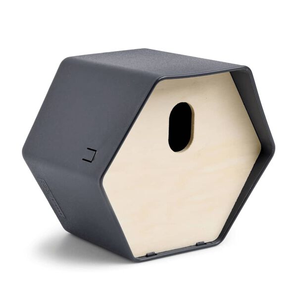 Capi Bird House Hive 2 19x23x20 cm Oval Hole Anthracite