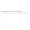 vidaXL Awning Frame Retractable Manual White 3.5 x 2 m Metal