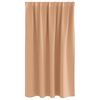 vidaXL Blackout Curtains with Rings 2 pcs Light Brown 140 x 140 cm