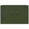 vidaXL TV Cabinets 2 pcs Olive Green 67x39x44 cm Steel