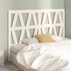 vidaXL Bed Headboard White 126x4x100 cm Solid Wood Pine
