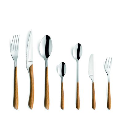 Amefa 26-Piece Cutlery Set Eclat All You Need Natural Wood