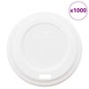 vidaXL Paper Coffee Cup Lids &Oslash;60 mm 4oz 1000 pcs White Plastic