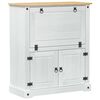 vidaXL Wine cabinet White 97 x 45 x 114 cm Solid Pine Wood