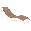 vidaXL Folding Sun Loungers 2 pcs Solid Teak Wood