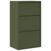 vidaXL Storage Cabinet Olive Green 60 x 40 x 105 cm Cold-Rolled Steel