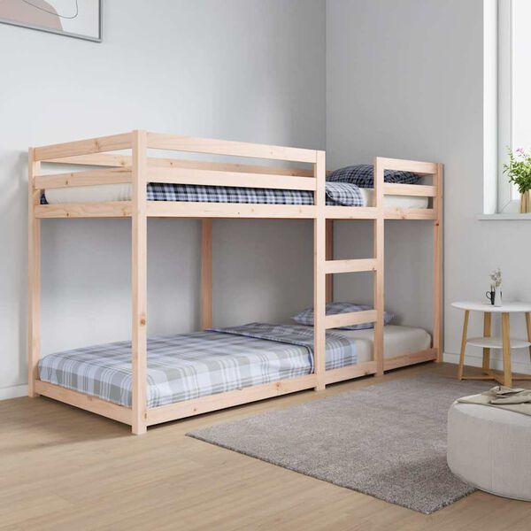 vidaXL Bunk Bed without Mattress 80x200 cm Solid Wood Pine