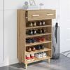 vidaXL Shoe Cabinet Artisian Oak 60 x 35 x 105 cm Engineered Wood