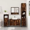 vidaXL 4&nbsp;Piece Bathroom Furniture Set&nbsp;Smoked Oak Engineered Wood