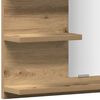 vidaXL Bathroom Mirror Cabinet Artisan Oak 60x10.5x45 cm