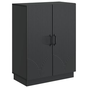 vidaXL Sideboard Black 66 x 34.5 x 87 cm Engineered Wood