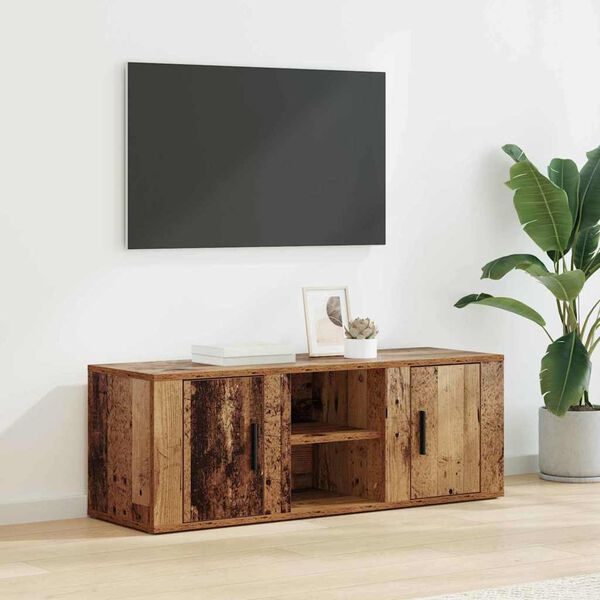 vidaXL TV Cabinet Old Wood 100 x 31.5 x 35 cm Engineered Wood