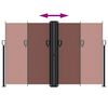 vidaXL Retractable Side Awning Brown 160x1000 cm