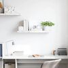 vidaXL Wall Shelf White Marble 80 x 23.5 x 4 cm Engineered Wood