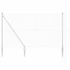 vidaXL Welded Wire Fence with Spikes 50 x 1.6 m Galvanised Steel Mesh