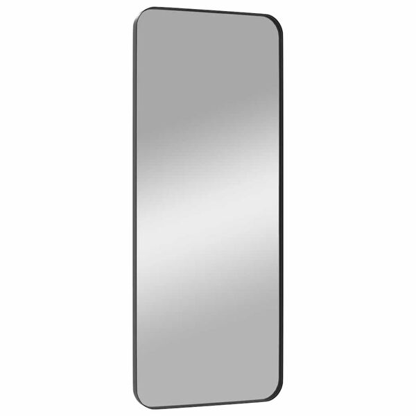 vidaXL Wall-mounted Mirror Black 40x100 cm Rectangle