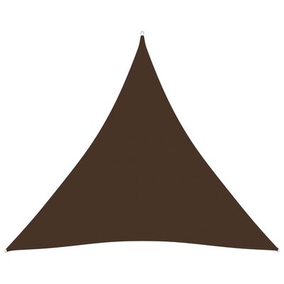 vidaXL Sunshade Sail Oxford Fabric Triangular 5x5x5 m Brown