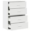 vidaXL Cabinets with 2 Drawers 2 pcs White 60x31x40 cm Engineered Wood