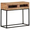 vidaXL Console Table | Natural brown | Solid Acacia Wood | 90 x 35 x 76 cm