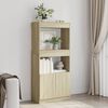 vidaXL Highboard Sonoma Oak 63x33x140 cm Engineered Wood
