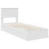 vidaXL Storage Bed with Headboard White 75 x 190 cm Engineered Wood