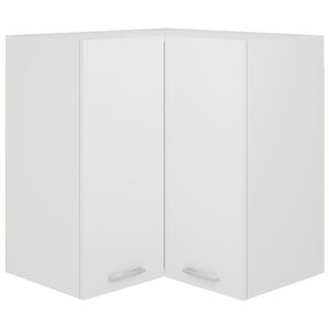 vidaXL Hanging Corner Cabinet Lyon White 57x57x60 cm Engineered Wood