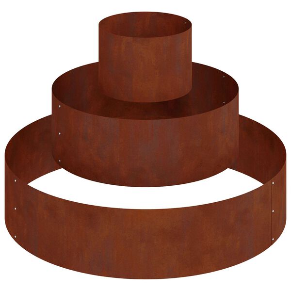 vidaXL Garden Planter Brown 90 x 90 x 20 cm Weathering Steel