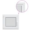 vidaXL Basement Window Internal Colour White RISOR 60 x 50 cm
