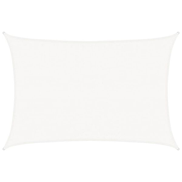 vidaXL Sunshade Sail 160 g/m&sup2; White 3.5x4.5 m HDPE