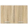 vidaXL Hanging Cabinet 2 pcs Sonoma Oak and White 60 x 31 x 40 cm